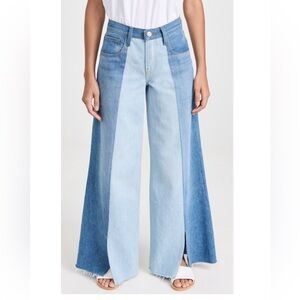 FRAME Split Seam Wide Leg Jeans